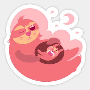 Baby sloth wont let you sleep Sticker